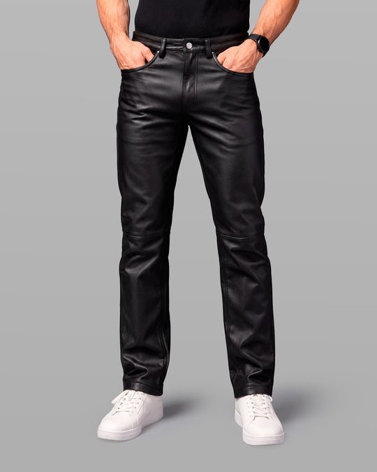 Ember 5-Pocket Leather Pant