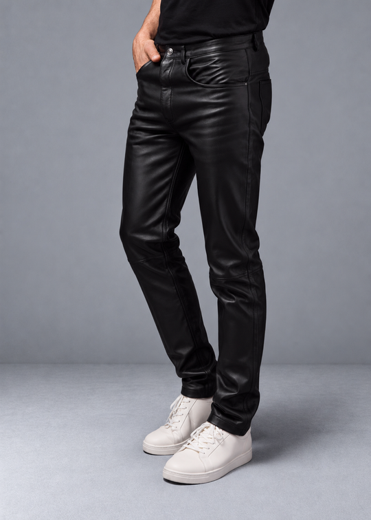 Ember 5-Pocket Leather Pant